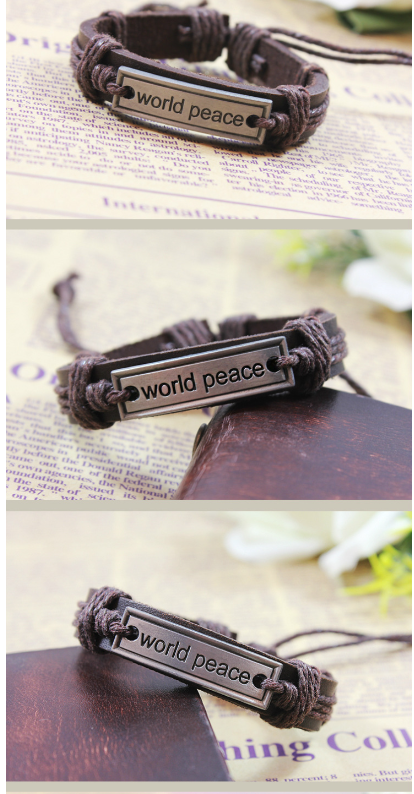 POLICEMOM Handmade Braided Leather Bracelet Wholesale