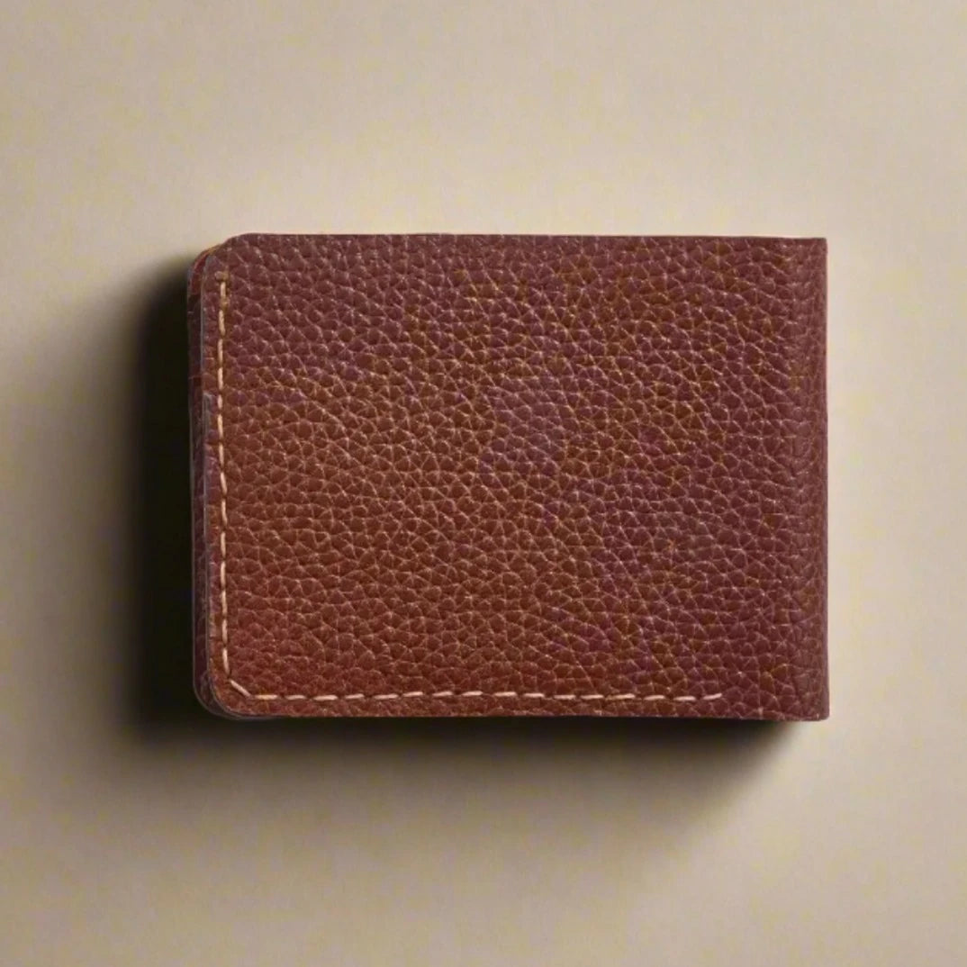Leather Bifold Wallet with Card-ID