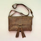 Leather Cross Bag Pullup Brown for Women